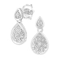 Diamond Drop Earrings 9ct White Gold | Prime Jewellery