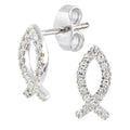 Diamond Stud Earrings 9ct White Gold | Prime Jewellery