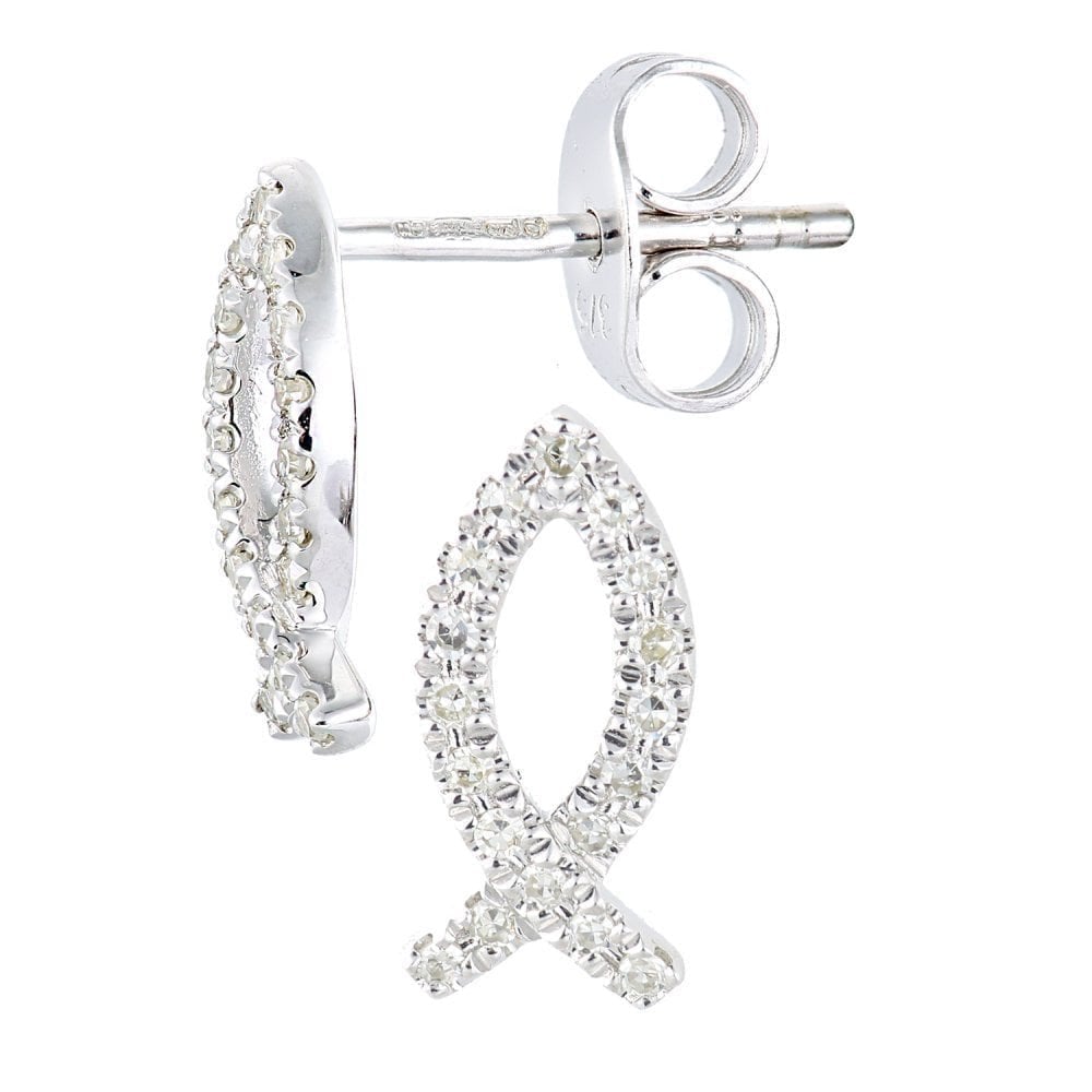 Diamond Stud Earrings - detail view | Prime Jewellery