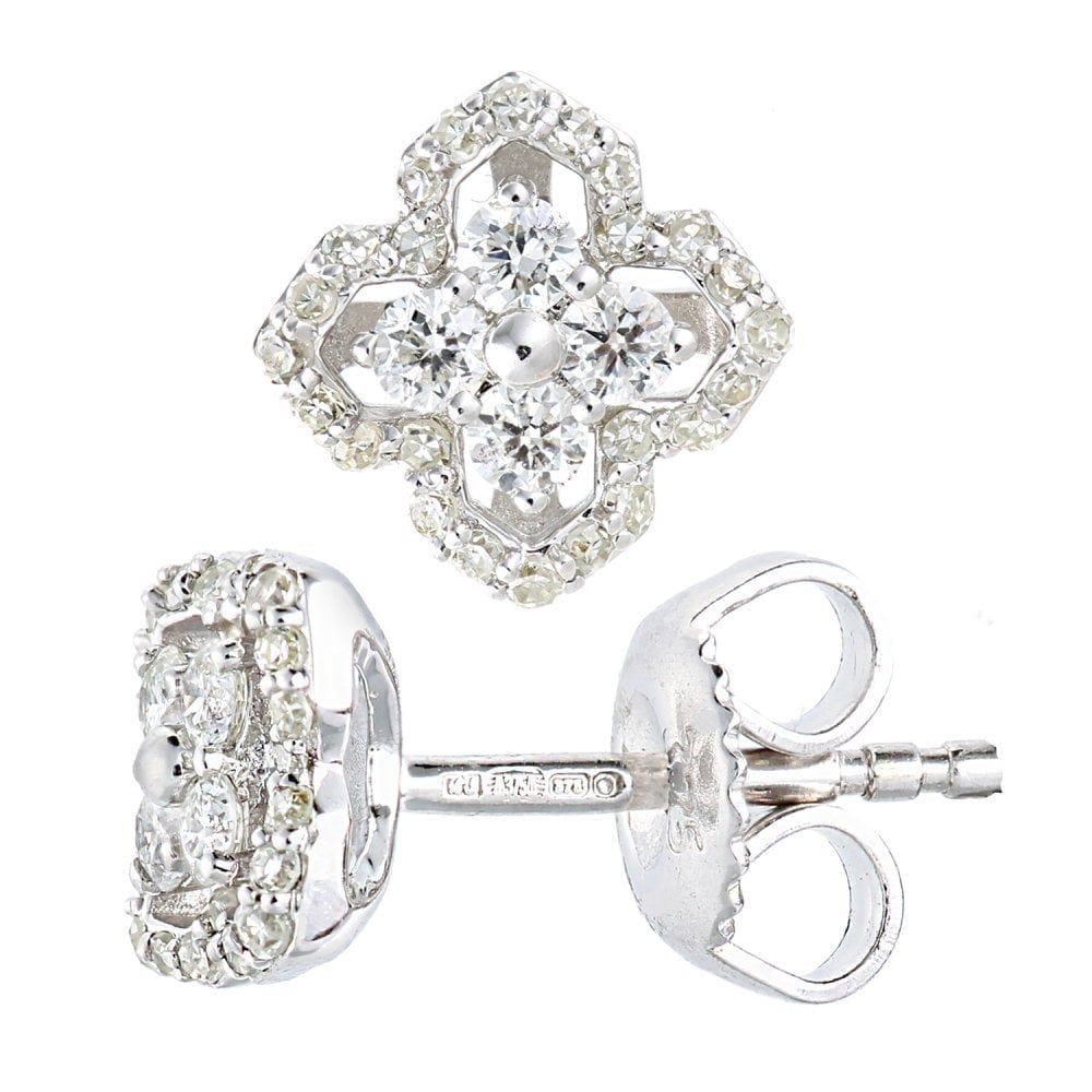 Diamond Stud Earrings - detail view | Prime Jewellery