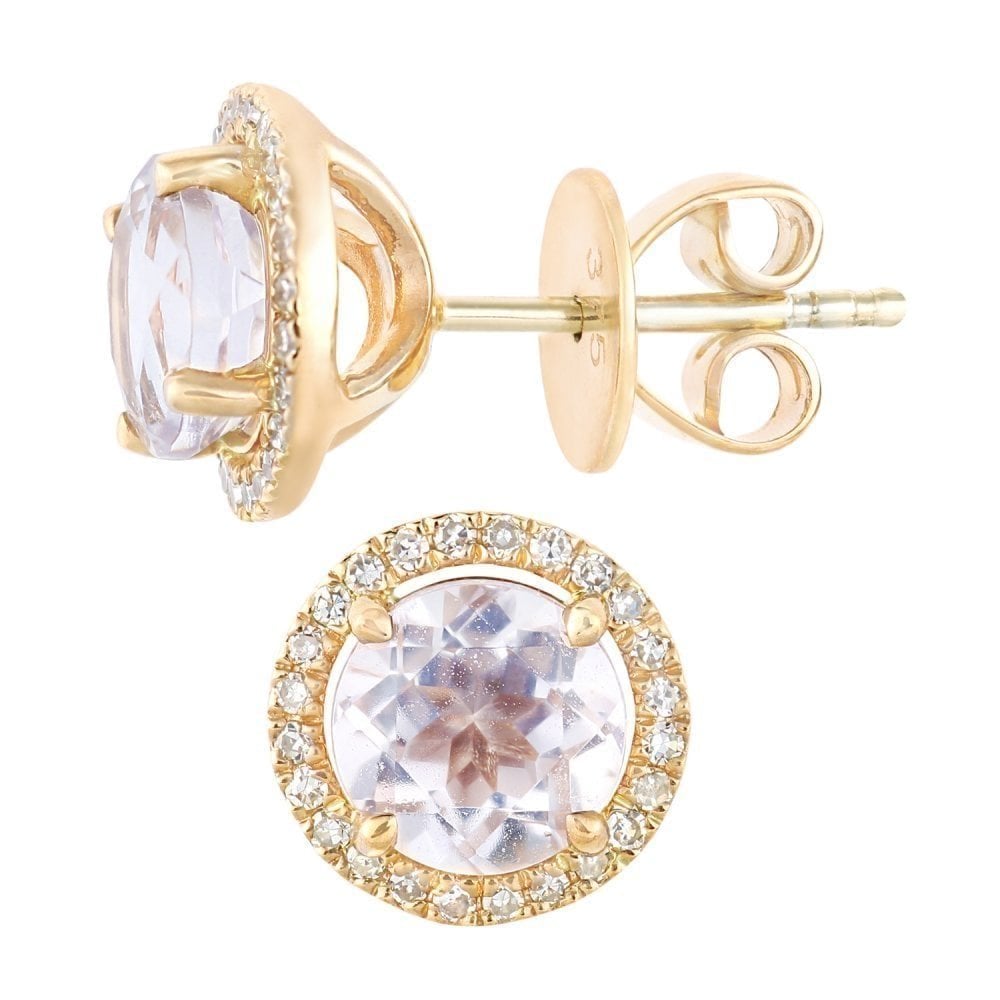 Amethyst Stud Earrings - detail view | Prime Jewellery
