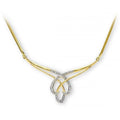 The Harmony Knot 9ct Gold 0.10 Carat Natural Diamond Necklace