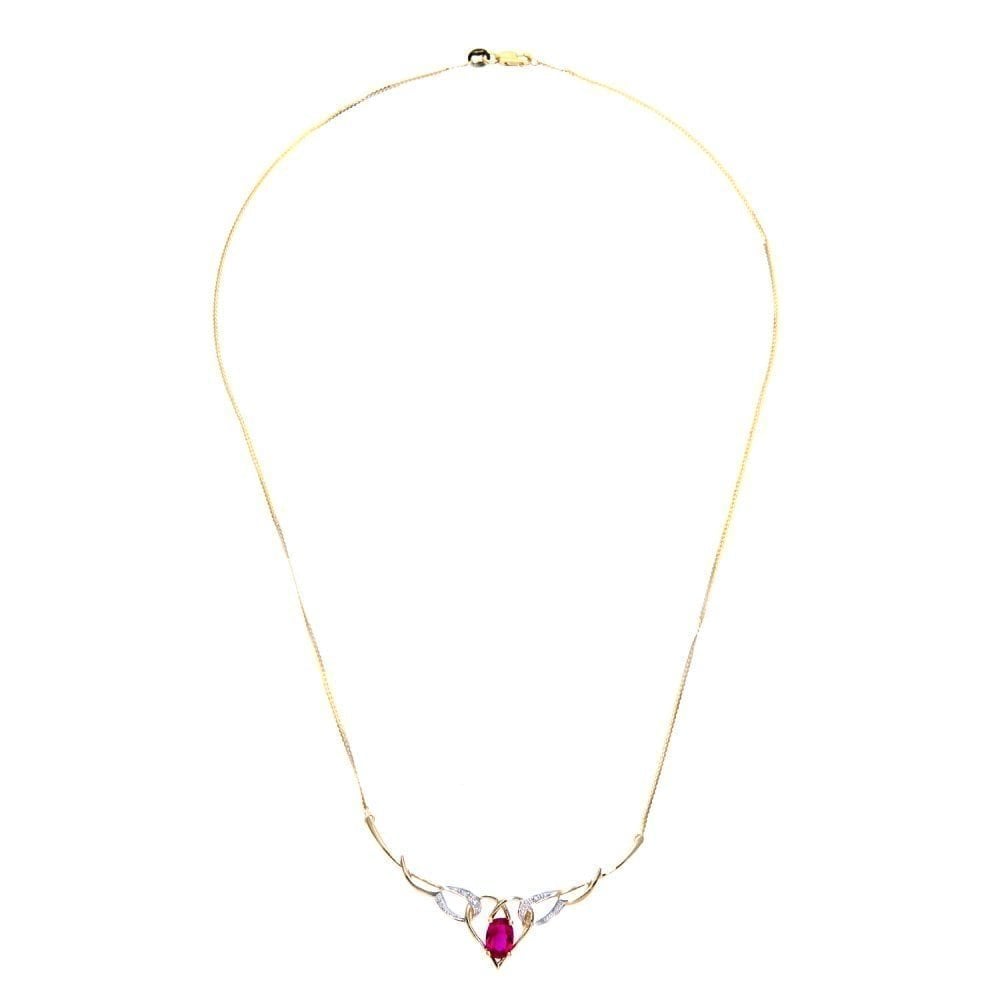 Ruby Necklace - detail view | Prime Jewellery