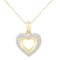 Diamond Heart Necklace 9ct Gold | Prime Jewellery