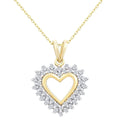 9ct Gold 0.33 Carat Natural Diamond Heart Necklace