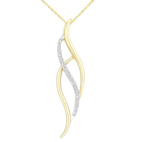 Diamond Necklace 9ct Gold | Prime Jewellery