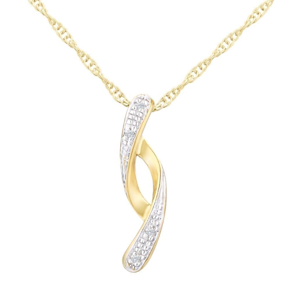 Diamond Necklace 9ct Gold | Prime Jewellery