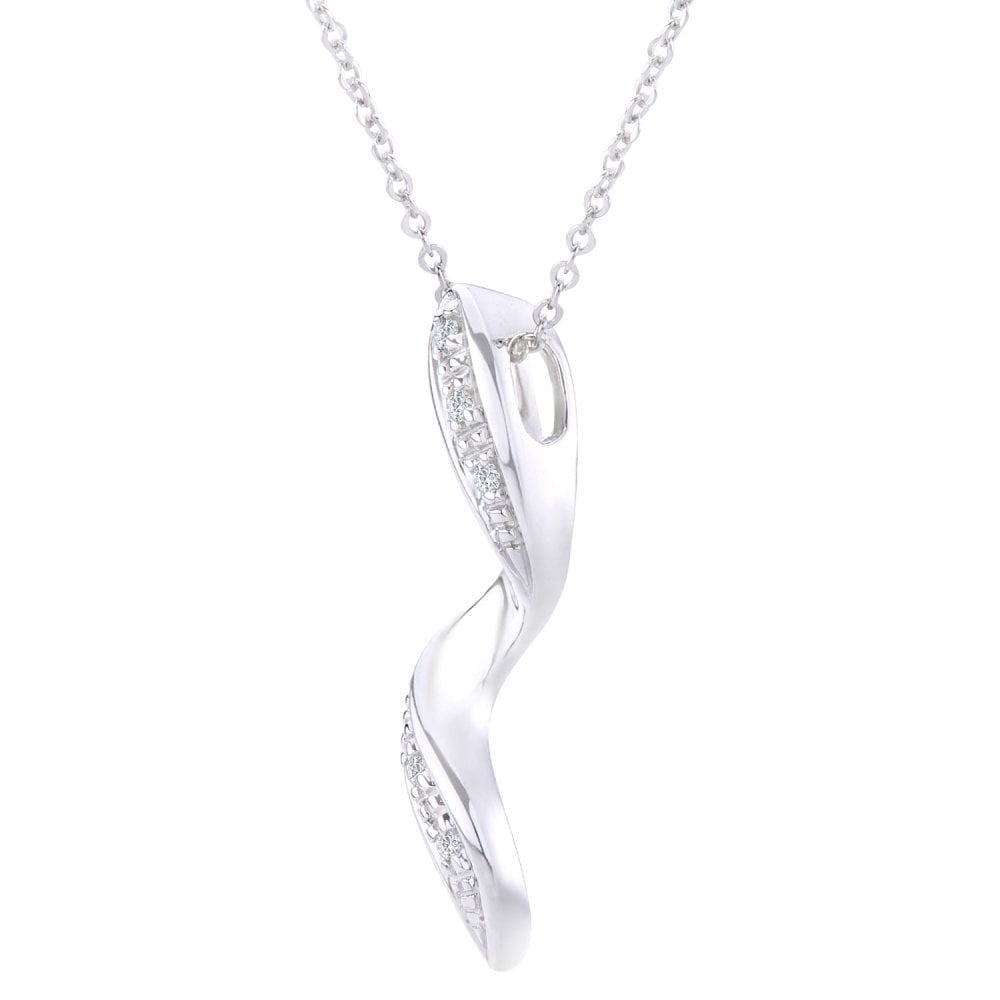 Diamond Necklace 9ct - detail view | Prime Jewellery