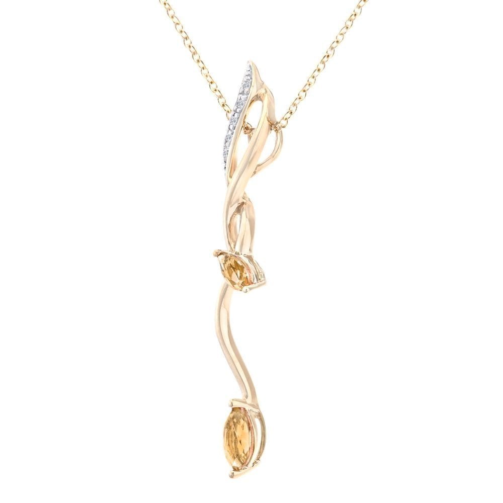 Citrine Necklace - detail view | Prime Jewellery