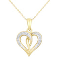 Diamond Heart Necklace 9ct Yellow Gold | Prime Jewellery