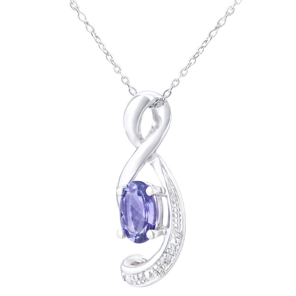 Tanzanite Necklace - detail view | Prime Jewellery