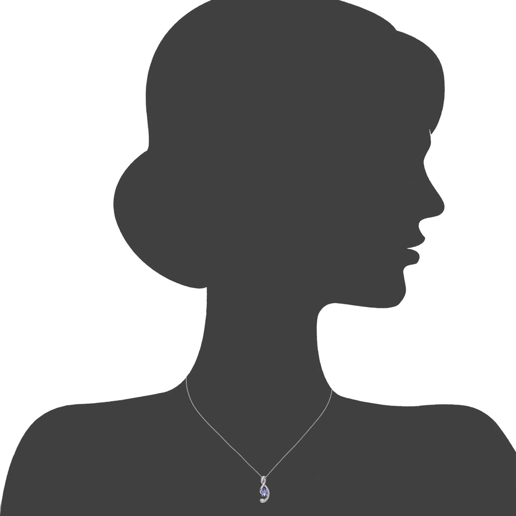 Tanzanite Necklace - detail view | Prime Jewellery
