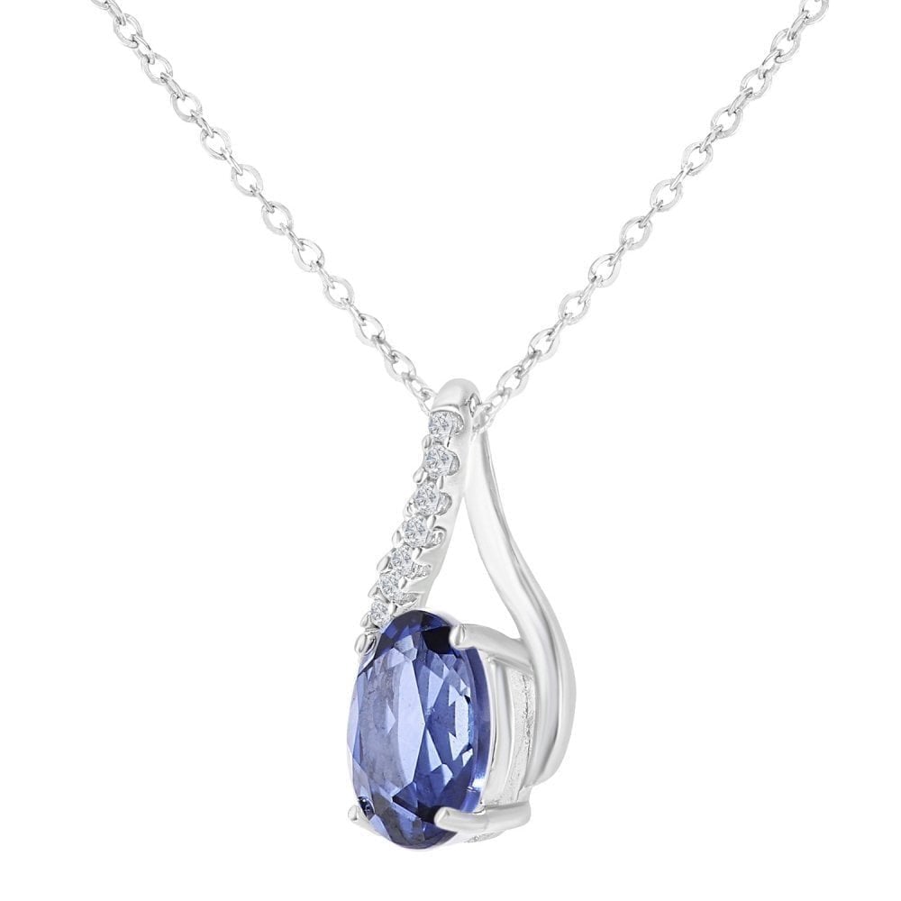 Tanzanite Necklace - detail view | Prime Jewellery