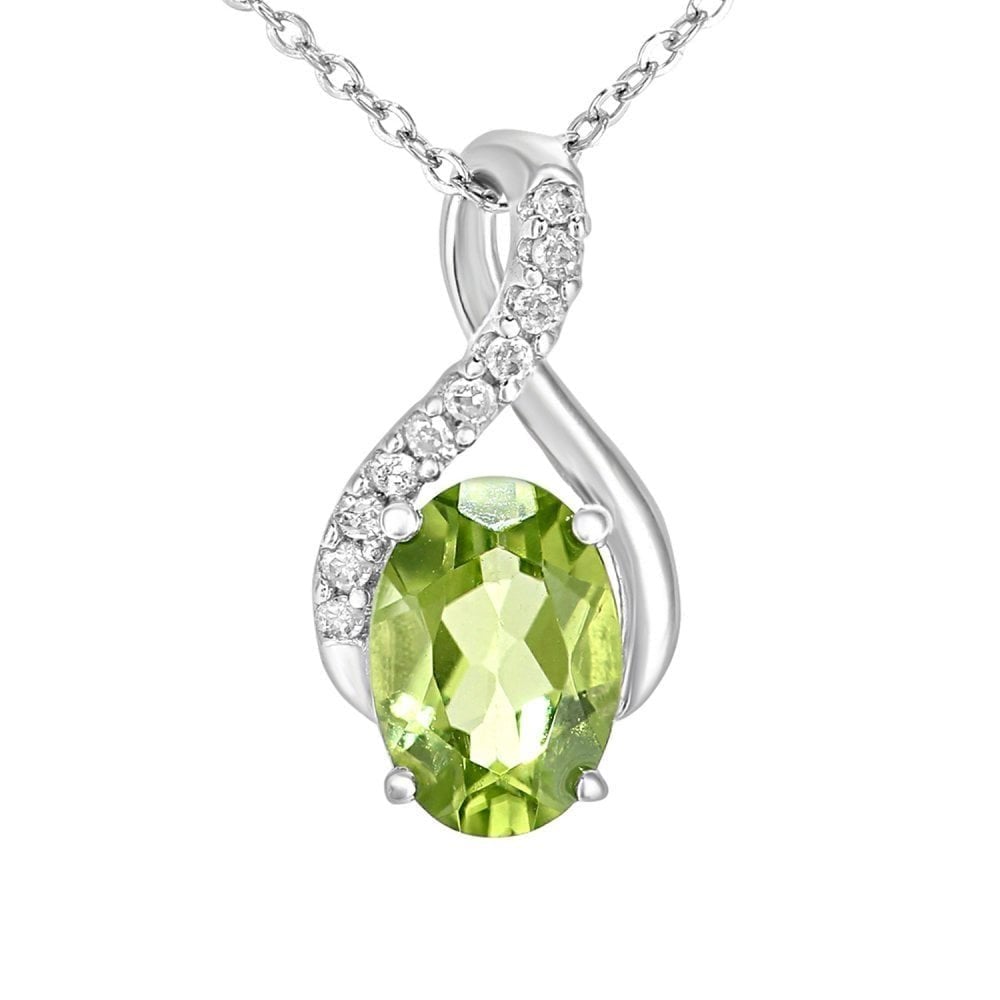 Peridot Necklace - detail view | Prime Jewellery