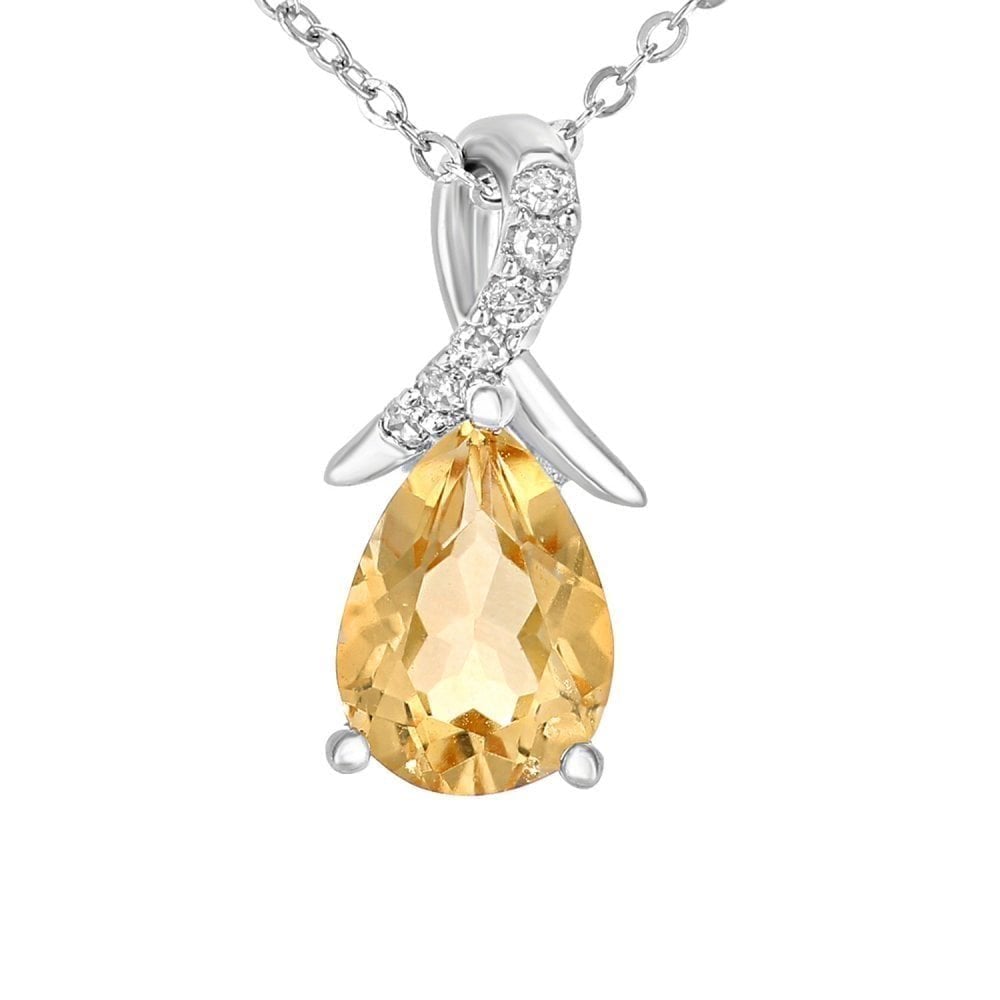 Citrine Necklace - detail view | Prime Jewellery