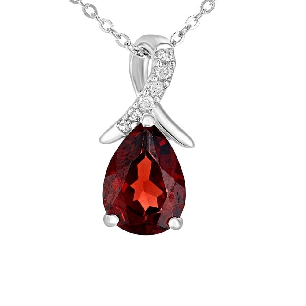 Garnet Necklace - detail view | Prime Jewellery
