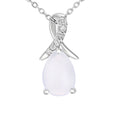 Opal Necklace 9ct White Gold | Prime Jewellery