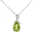 Peridot Necklace 9ct White Gold | Prime Jewellery