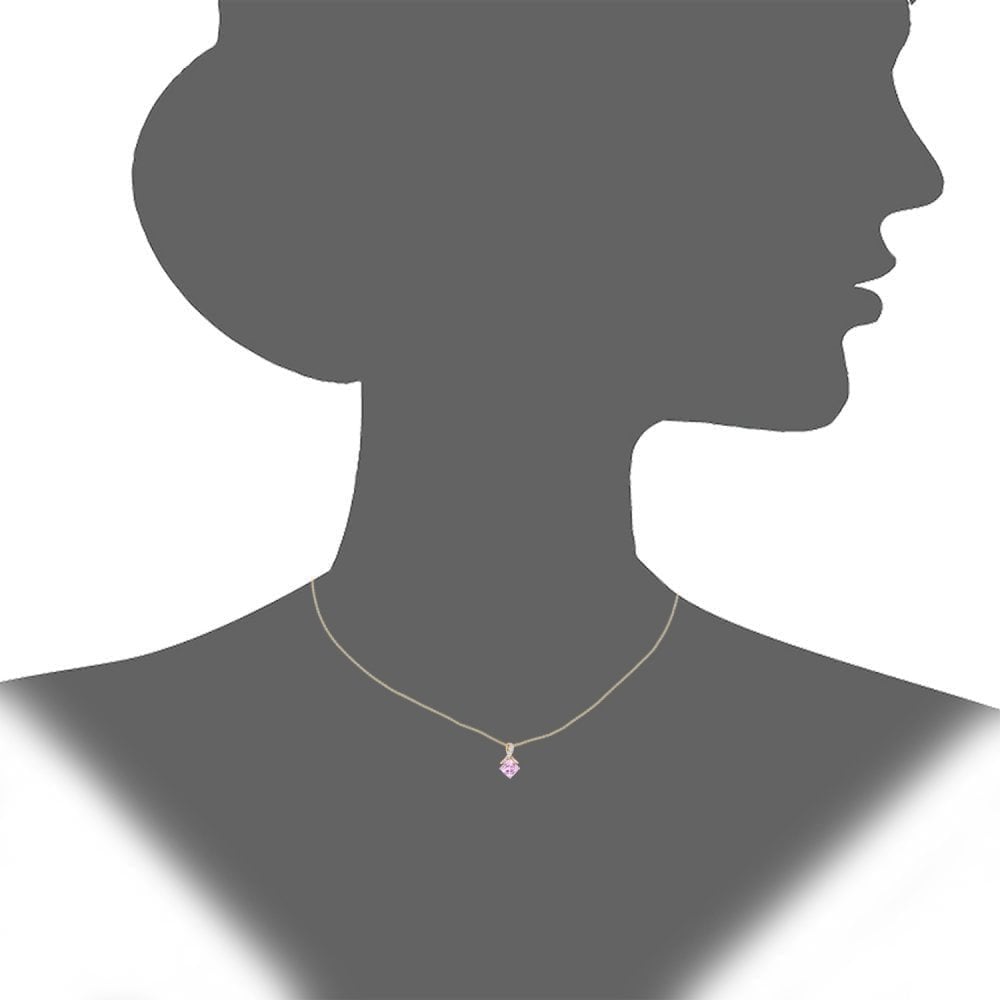 Pink Sapphire Necklace - detail view | Prime Jewellery