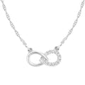 Diamond Infinity Necklace 9ct White Gold | Prime Jewellery