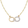 Diamond Infinity Necklace 9ct Gold | Prime Jewellery