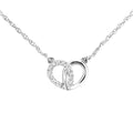 Diamond Heart Necklace 9ct White Gold | Prime Jewellery