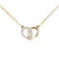 9ct Gold Natural Diamond Heart Necklace
