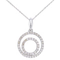 9ct White Gold 0.25ct Natural Diamond Necklace
