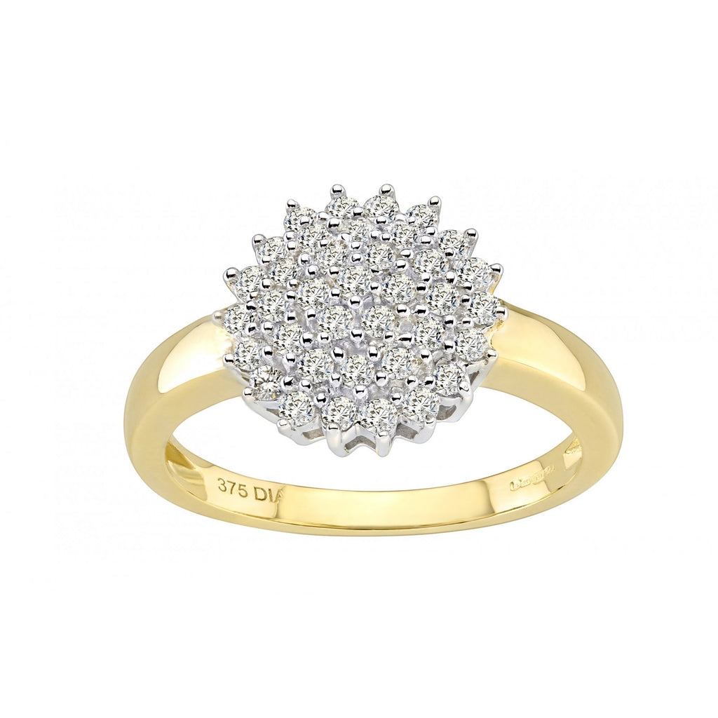 Diamond Cluster Ring - detail view | Prime Jewellery
