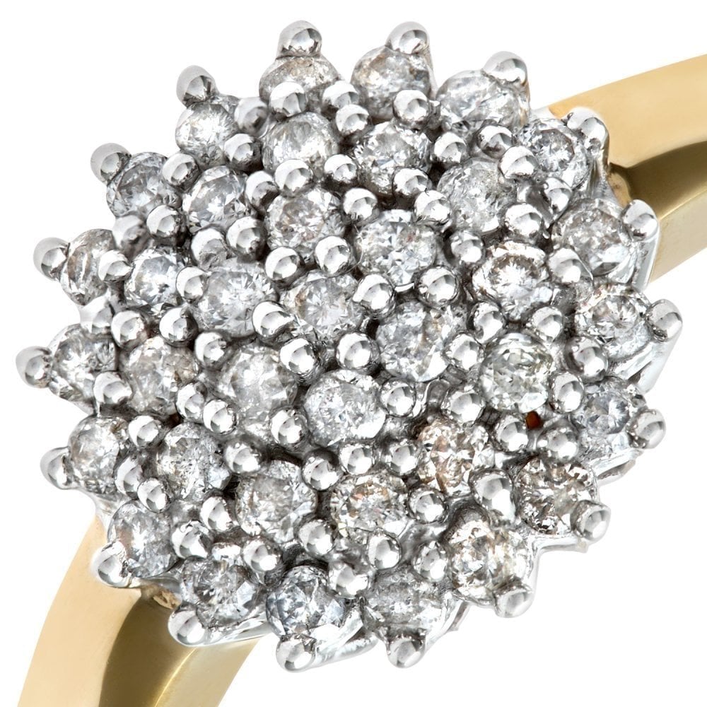 Diamond Cluster Ring - detail view | Prime Jewellery