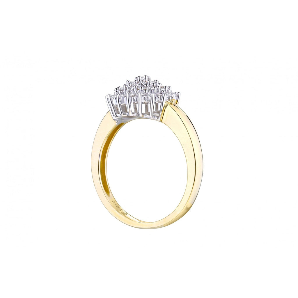 Diamond Cluster Ring - detail view | Prime Jewellery
