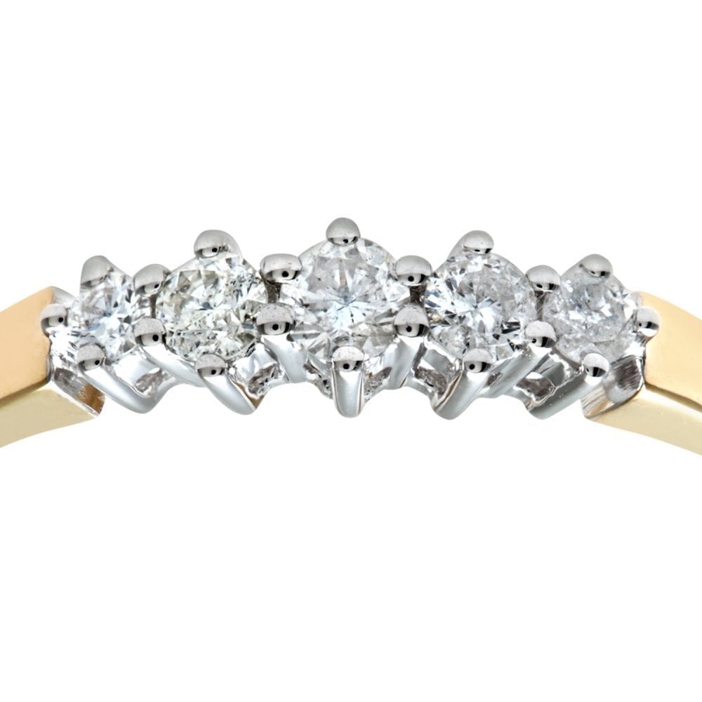Diamond 5 Stone - detail view | Prime Jewellery