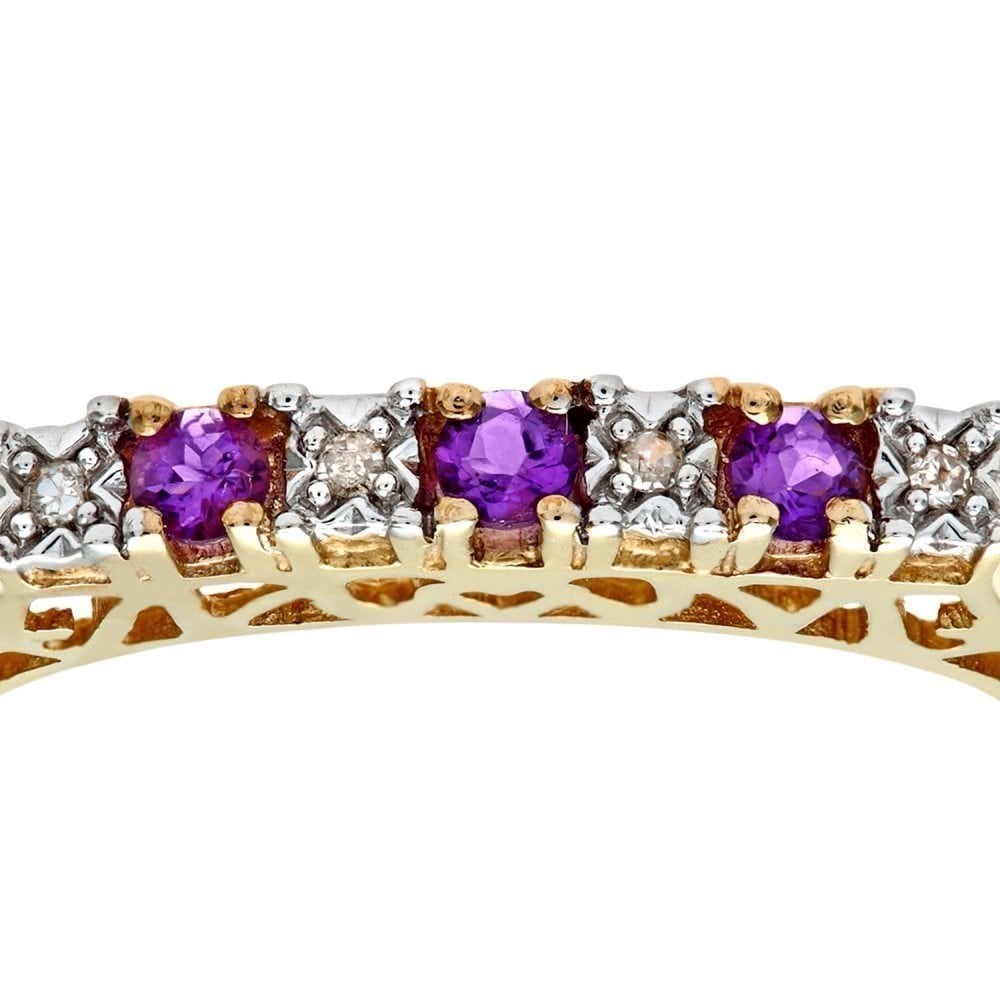 Amethyst and Diamond - detail view | Prime Jewellery
