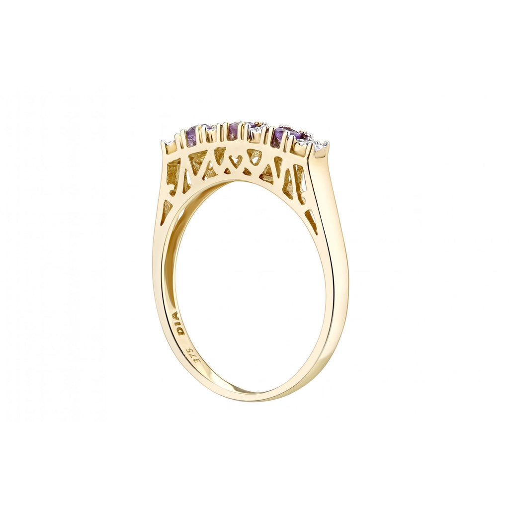 Amethyst and Diamond - detail view | Prime Jewellery