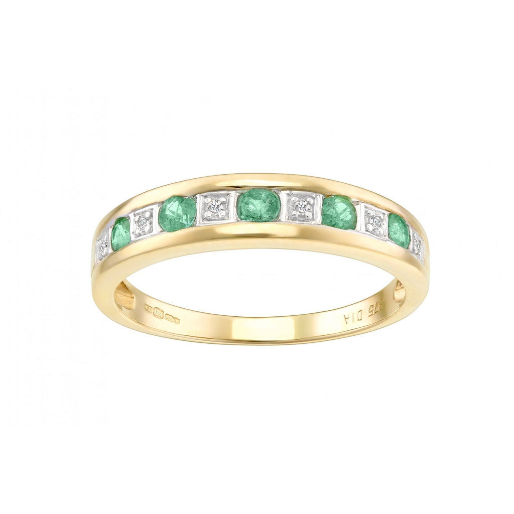 Round Emerald and - detail view | Prime Jewellery
