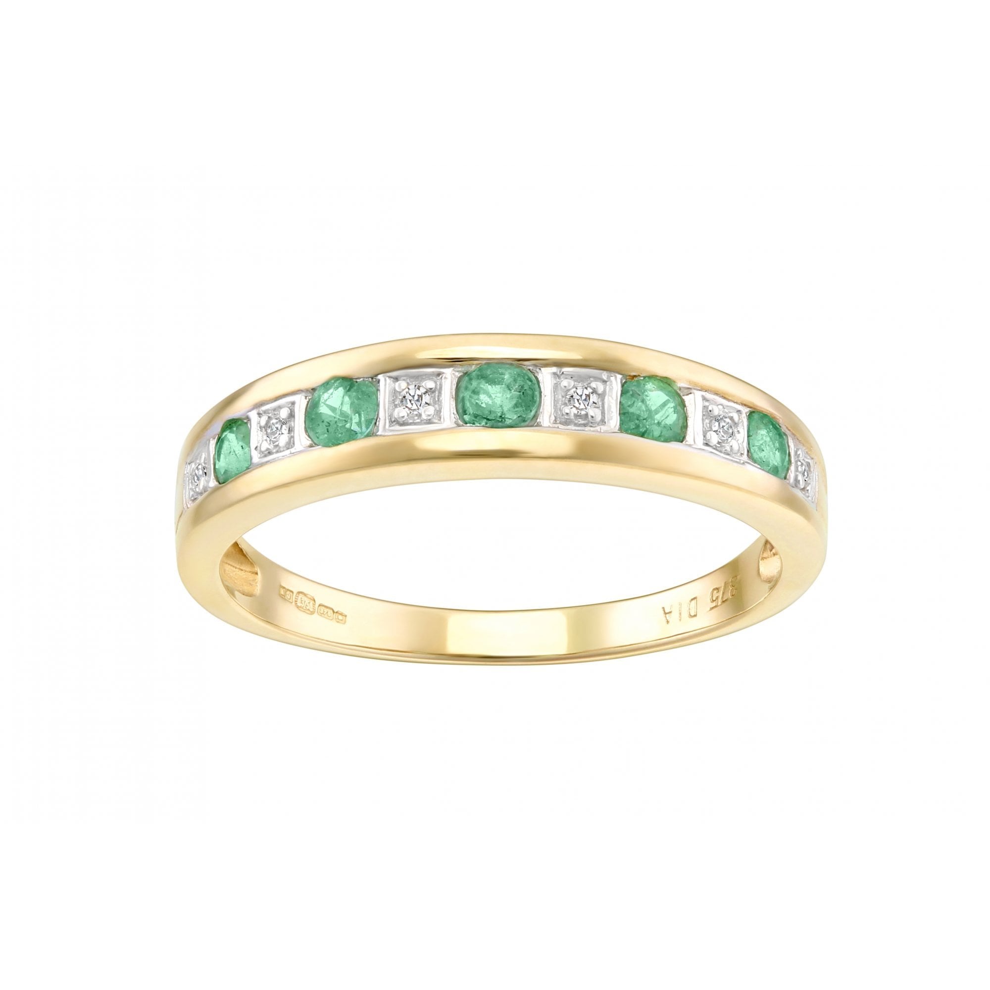 Round Emerald and - detail view | Prime Jewellery
