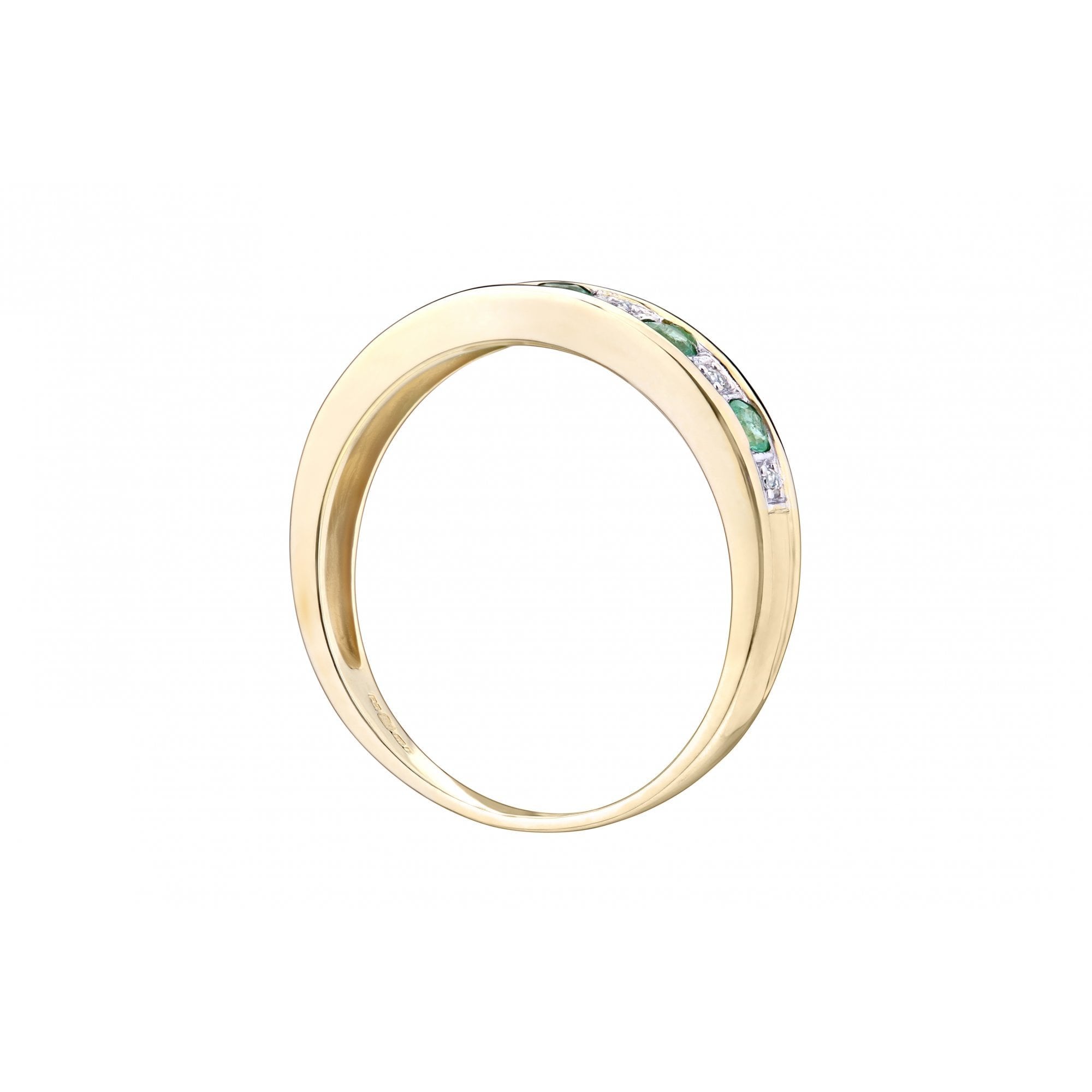 Round Emerald and - detail view | Prime Jewellery