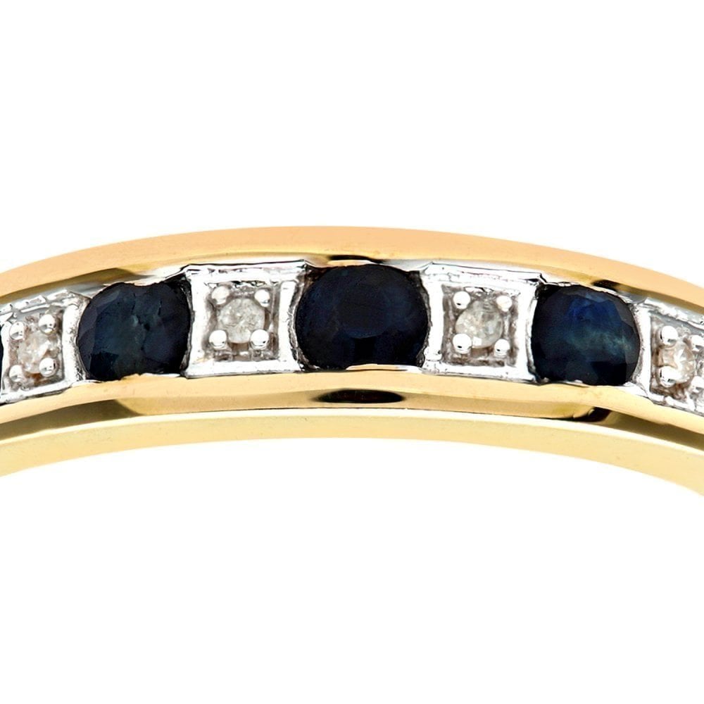 Blue Sapphire and - detail view | Prime Jewellery