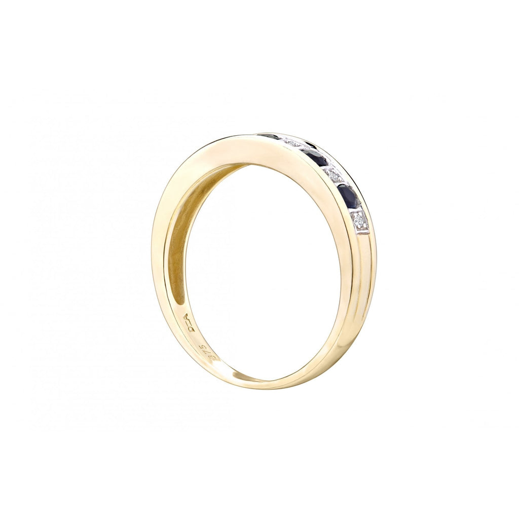Blue Sapphire and - detail view | Prime Jewellery