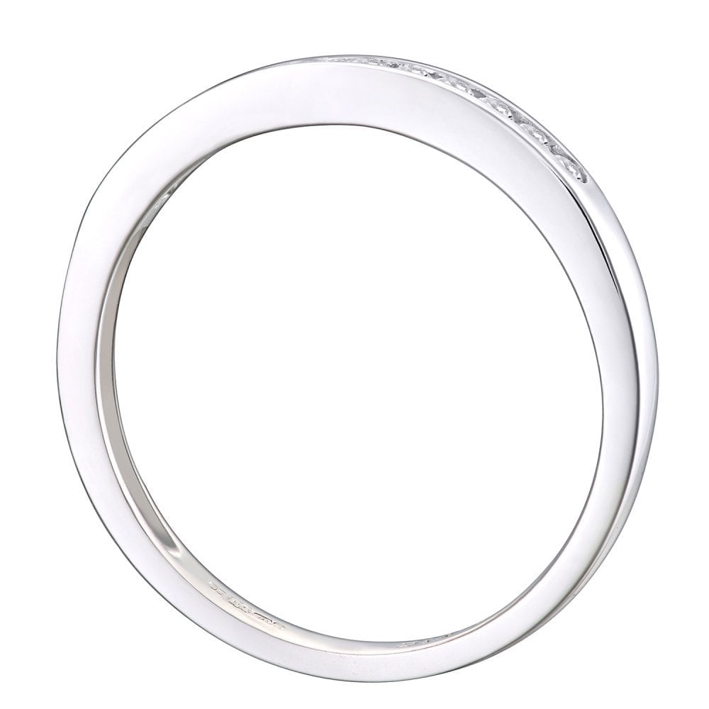 9ct White Gold 0.15 Carat Natural Diamond Eternity Ring