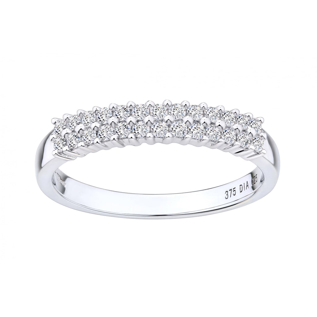 9ct White Gold 0.25ct Diamond Eternity Ring