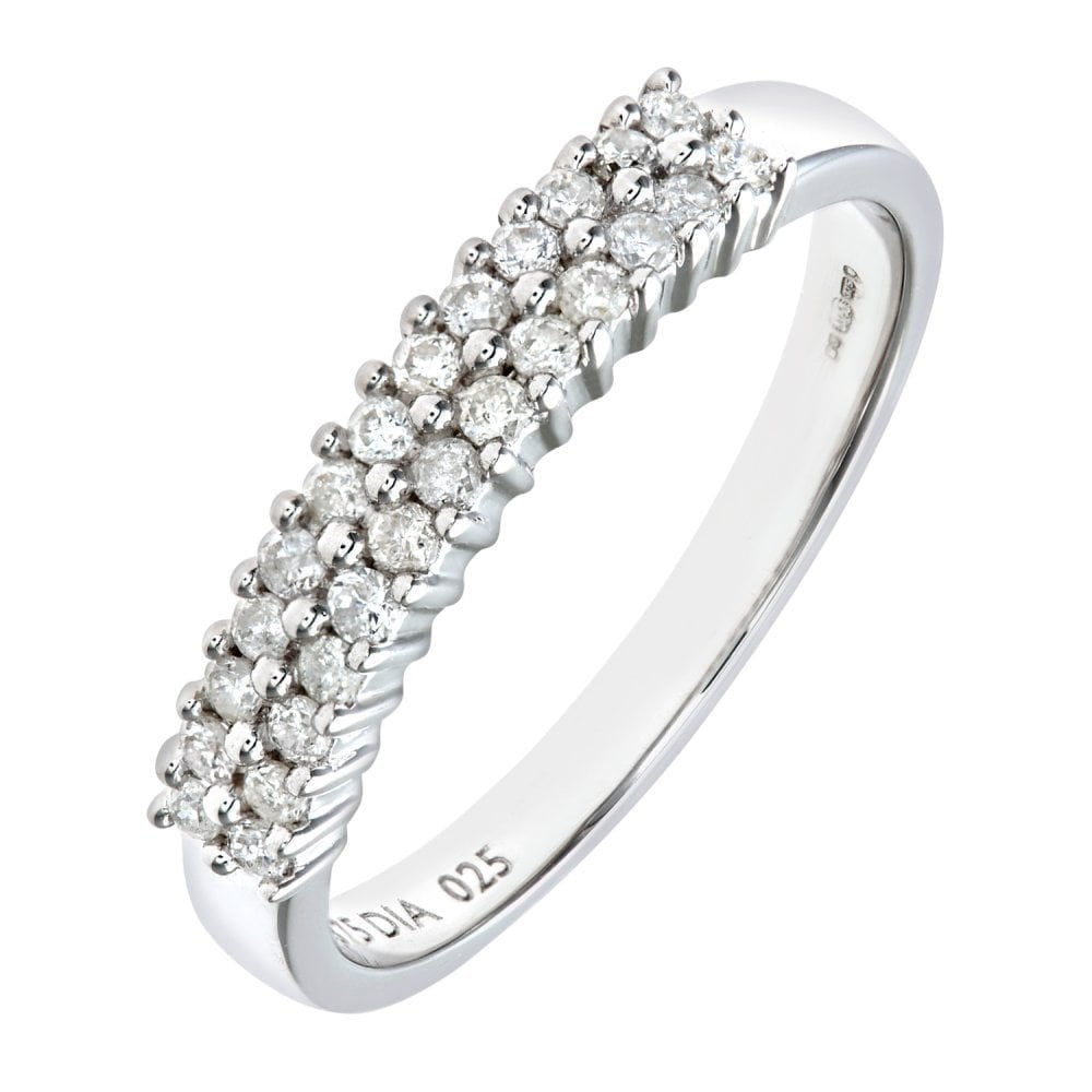 9ct White Gold 0.25ct Diamond Eternity Ring
