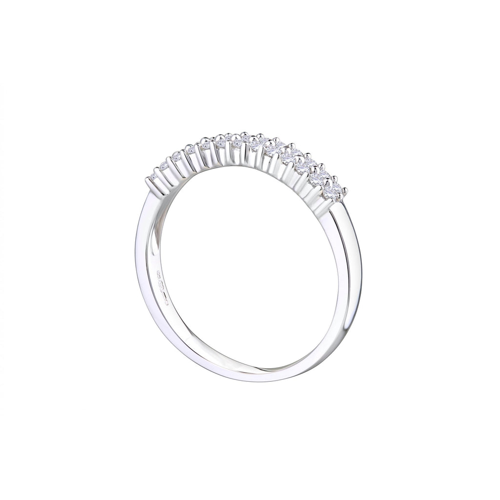 9ct White Gold 0.25ct Diamond Eternity Ring