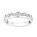 Diamond Eternity Ring Princess Channel Band 9ct White Gold 0.50ct | Prime Jewellery
