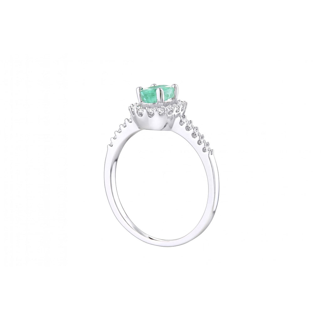 Oval Emerald and - detail view | Prime Jewellery