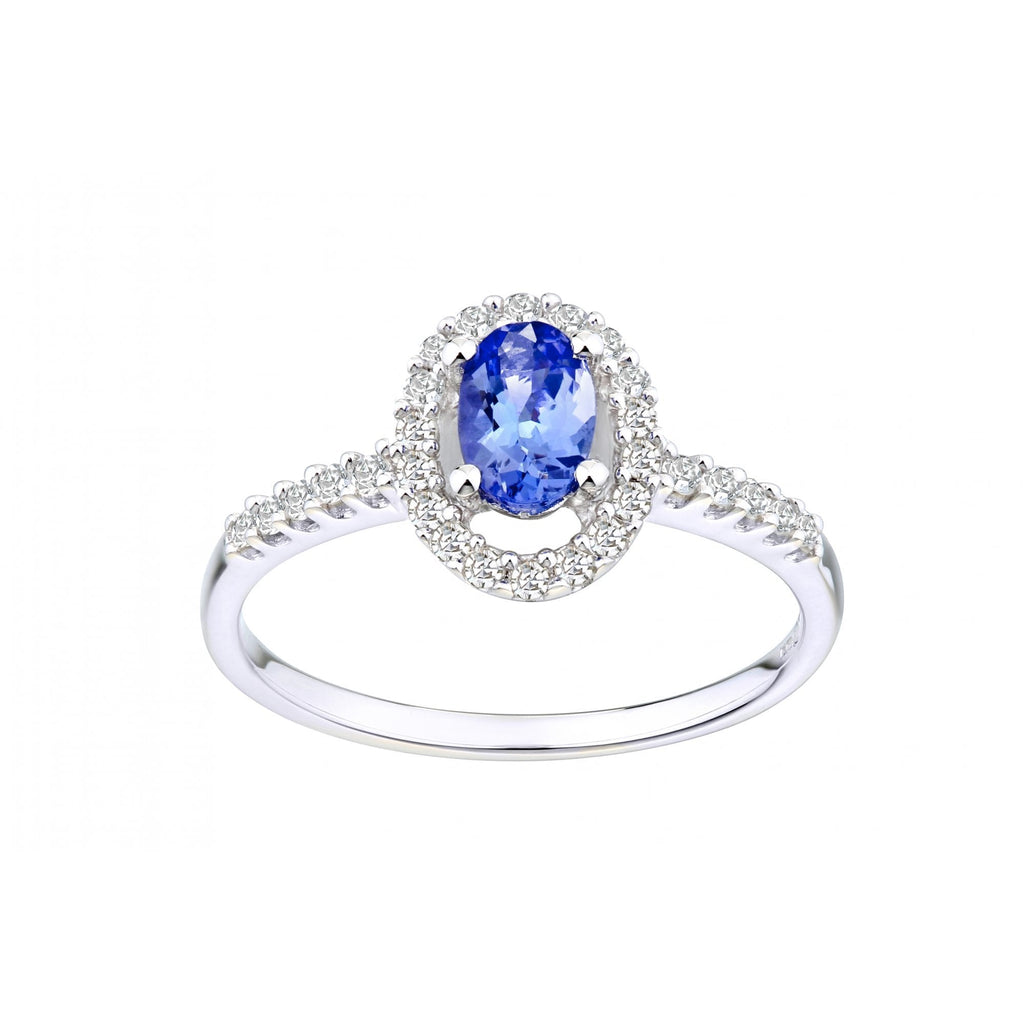 Tanzanite and Diamond - detail view | Prime Jewellery