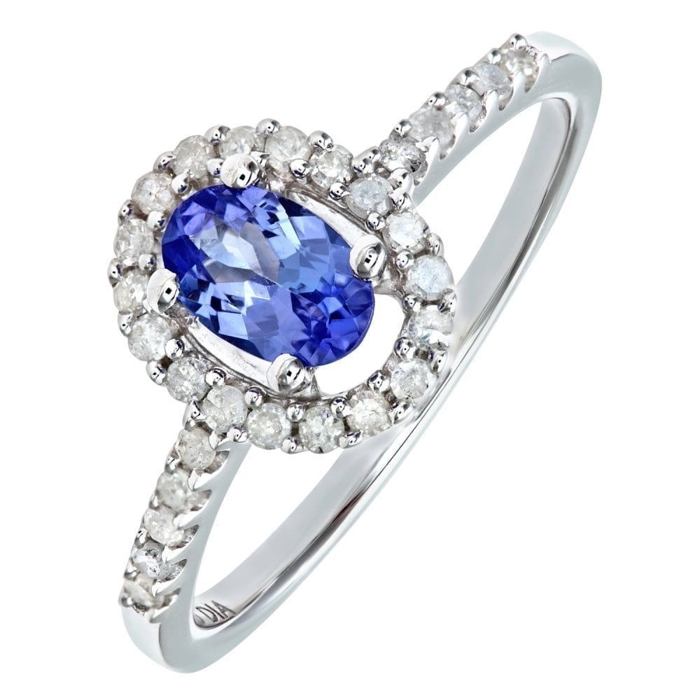 Tanzanite and Diamond - detail view | Prime Jewellery