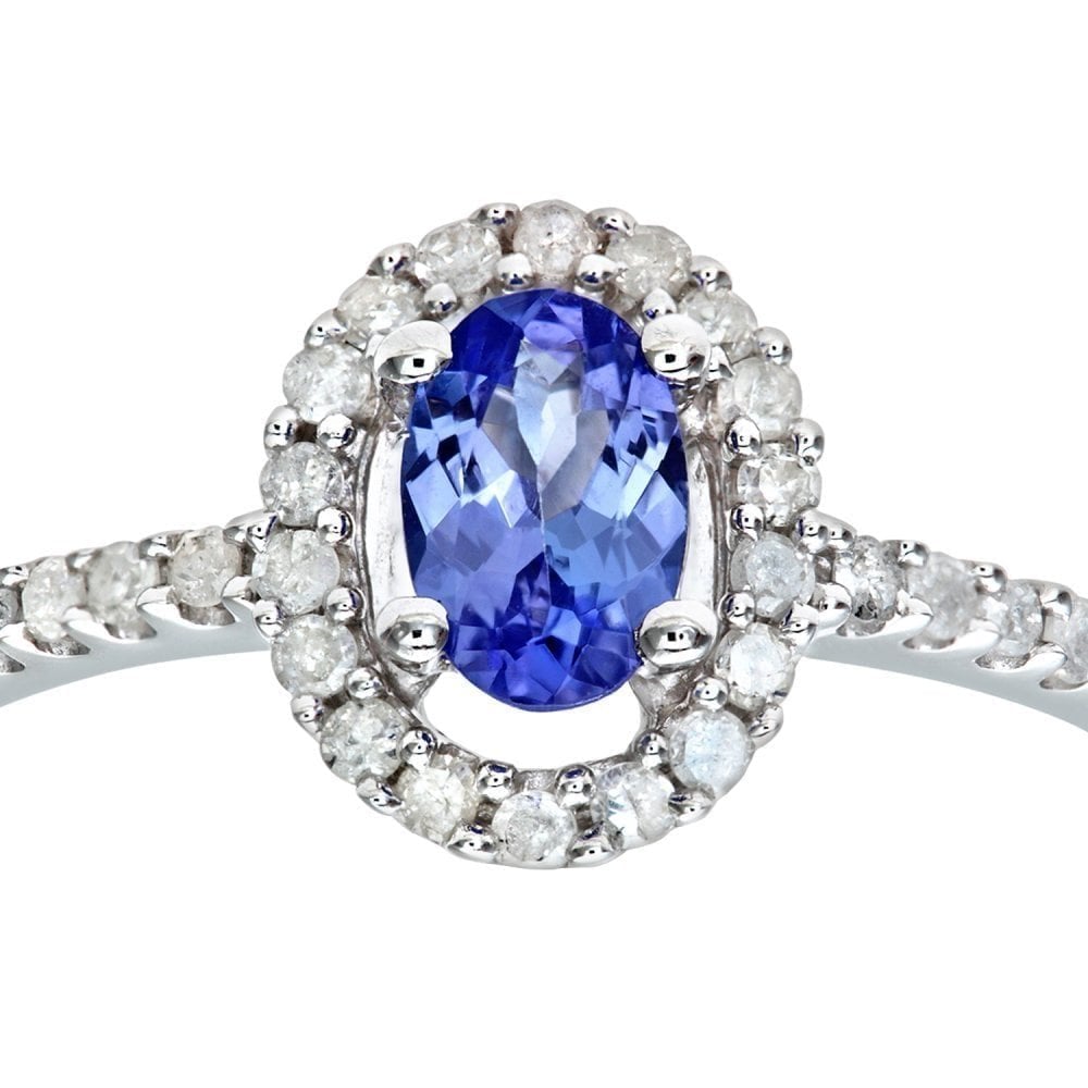 Tanzanite and Diamond - detail view | Prime Jewellery