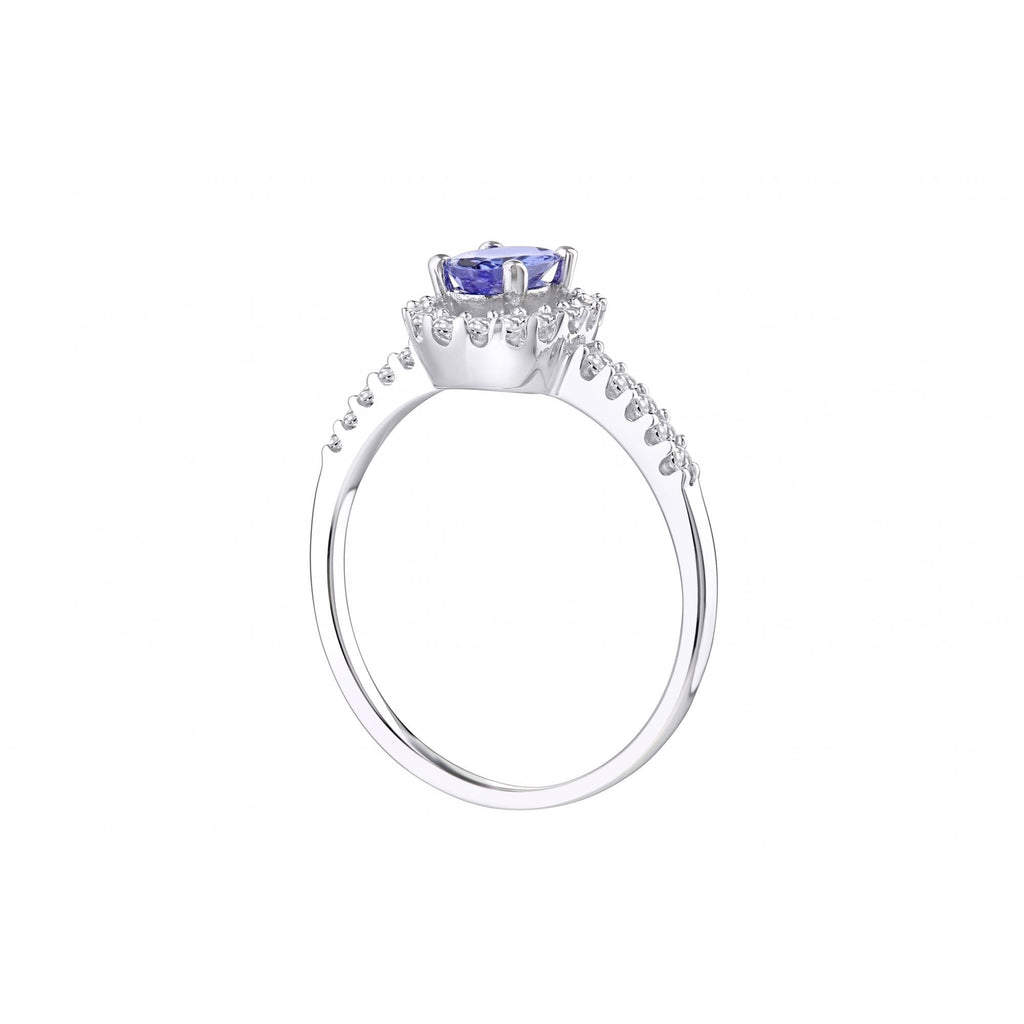 Tanzanite and Diamond - detail view | Prime Jewellery