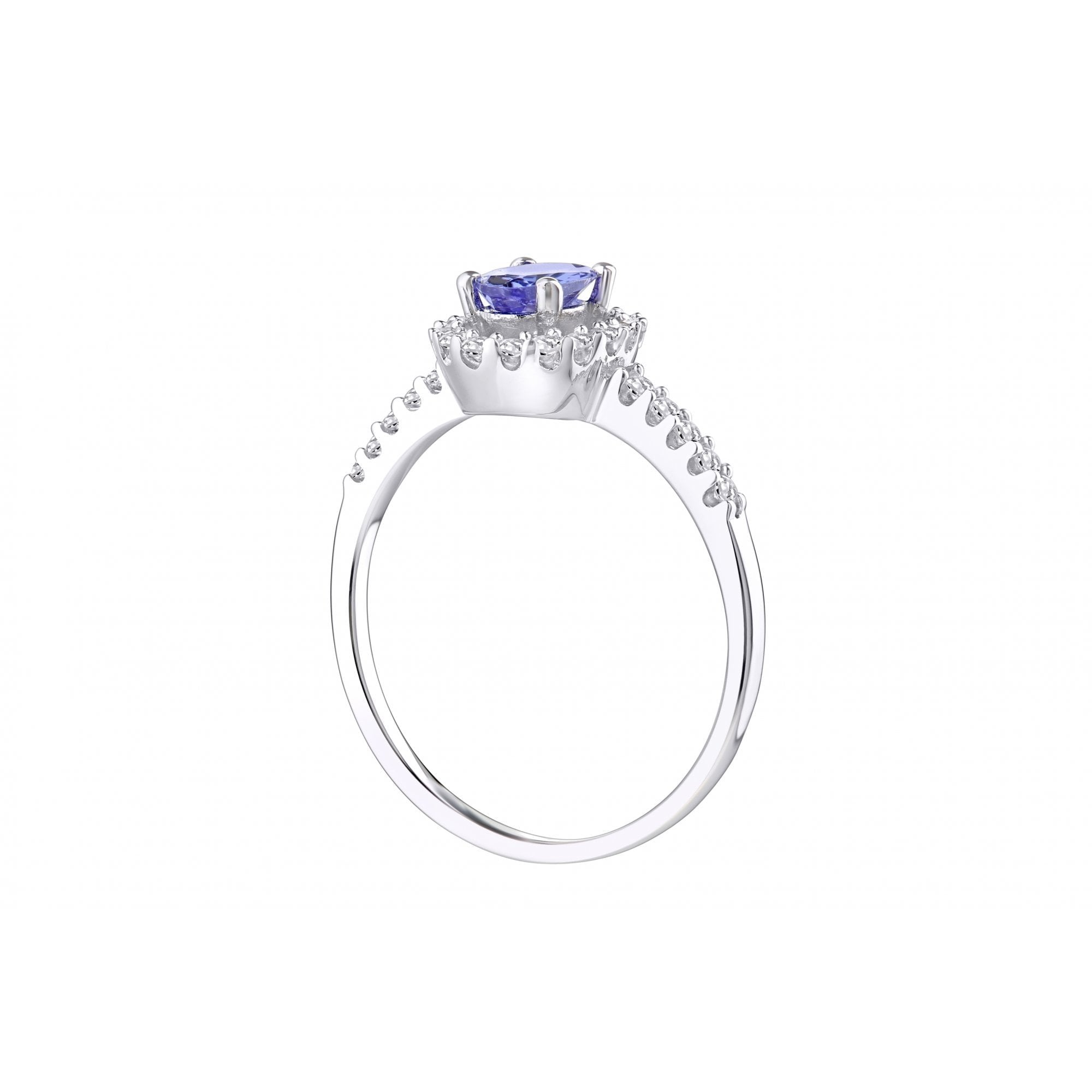 Tanzanite and Diamond - detail view | Prime Jewellery